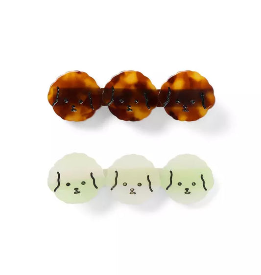 Dog Friends Barrette Set