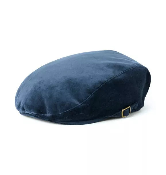 Velvet Newsboy Cap