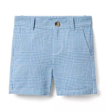 Tattersall Linen-Cotton Short