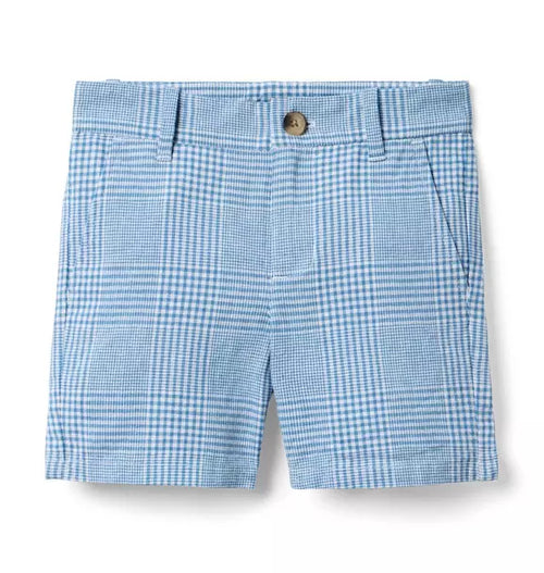 Tattersall Linen-Cotton Short