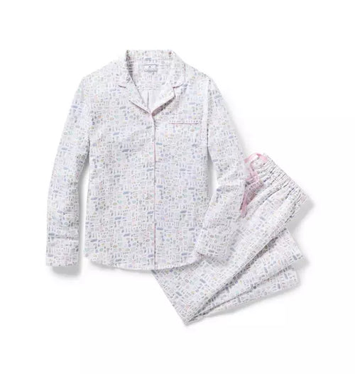 Women's Twill Pajama Set in Baking Spirits Bright