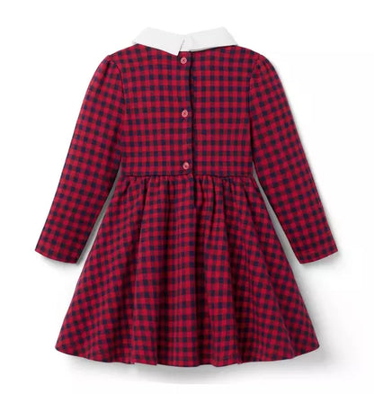 Gingham Jacquard Dress