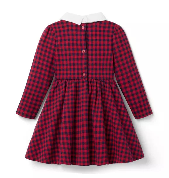 Gingham Jacquard Dress