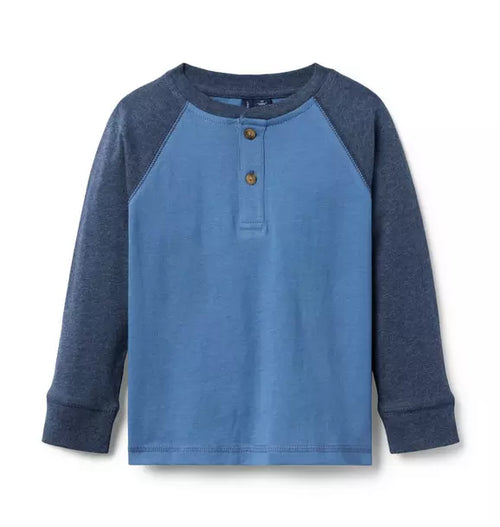 Colorblock Henley Tee