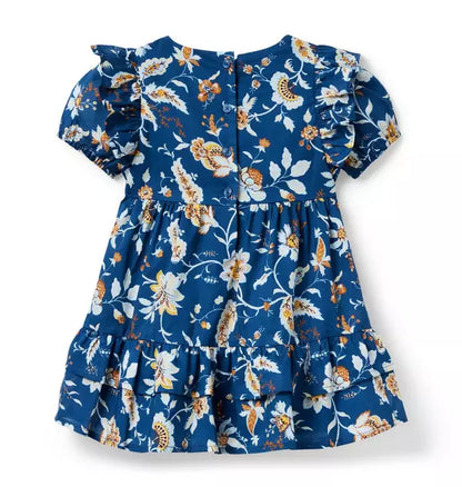 Paisley Floral Ruffle Dress