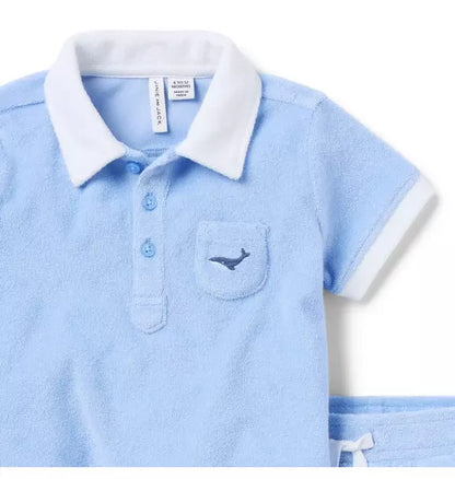 Baby Whale Terry Matching Set