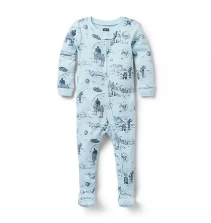 Baby Good Night Footed Pajama In STAR WARS Toile