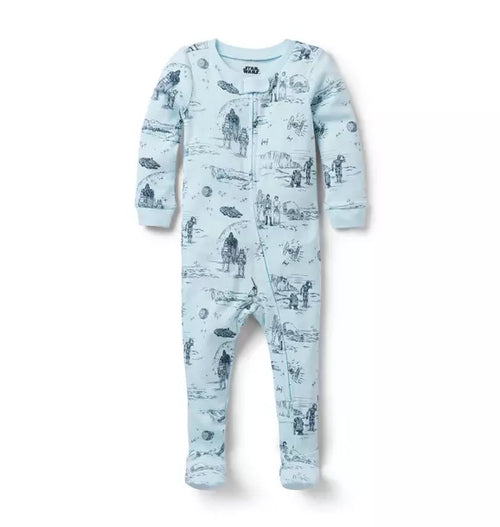 Baby Good Night Footed Pajama In STAR WARS Toile