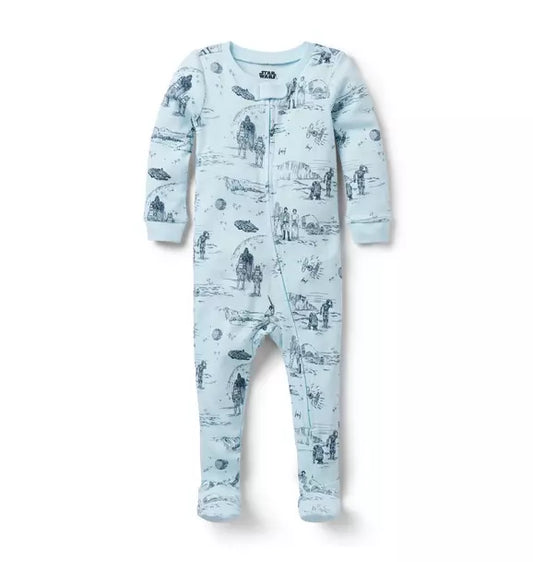 Baby Good Night Footed Pajama In STAR WARS Toile