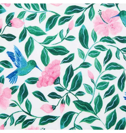 Good Night Short Pajama In Hummingbird Hibiscus