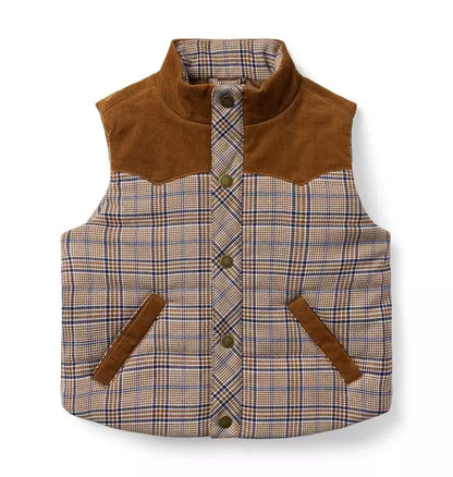 The Western Plaid Vest
