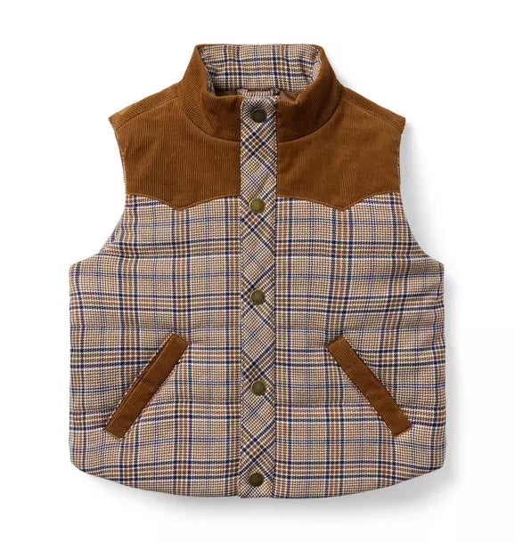 The Western Plaid Vest