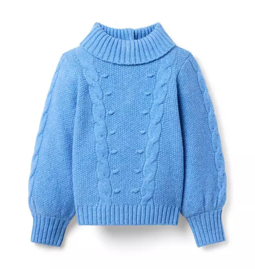 Cable Knit Turtleneck Sweater