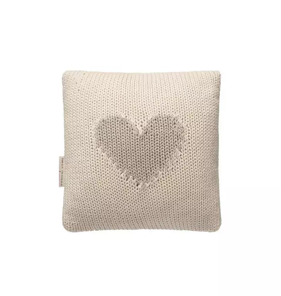 Mini Toss Grey Heart Cushion
