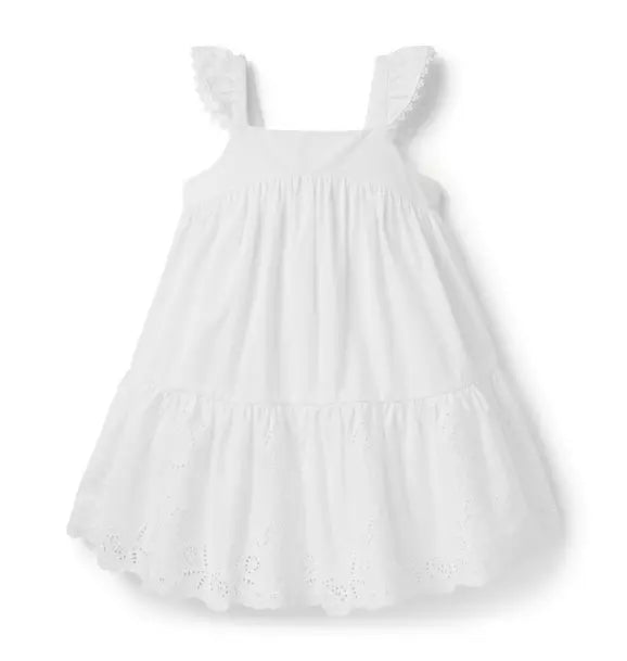 The Embroidered Floral Hem Dress