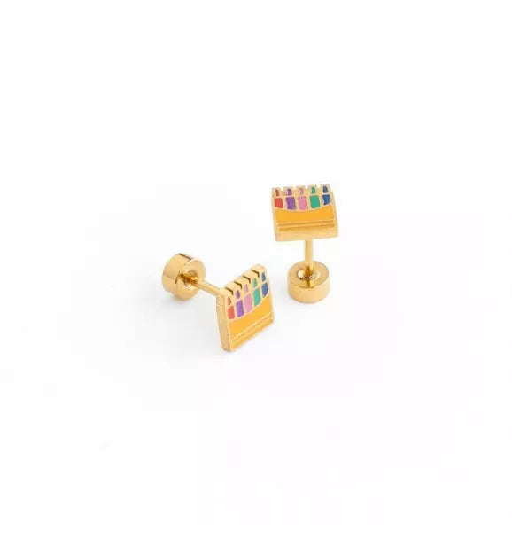 Crayon Stud Earrings
