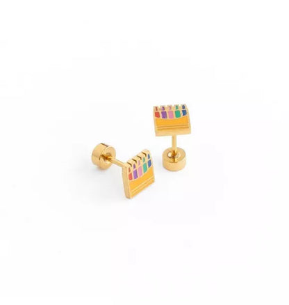 Crayon Stud Earrings