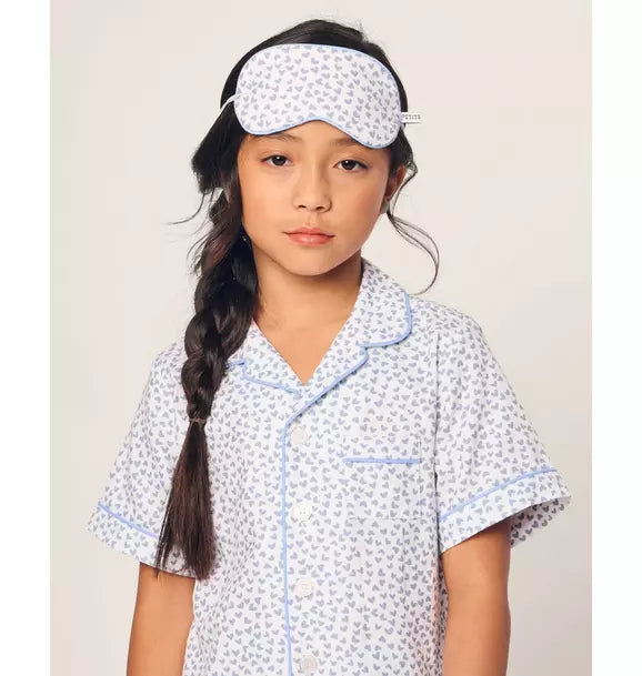 Children's Short Set in Bluehearts