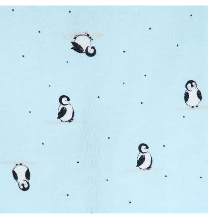 Baby Good Night Footed Pajama In Penguin Friends