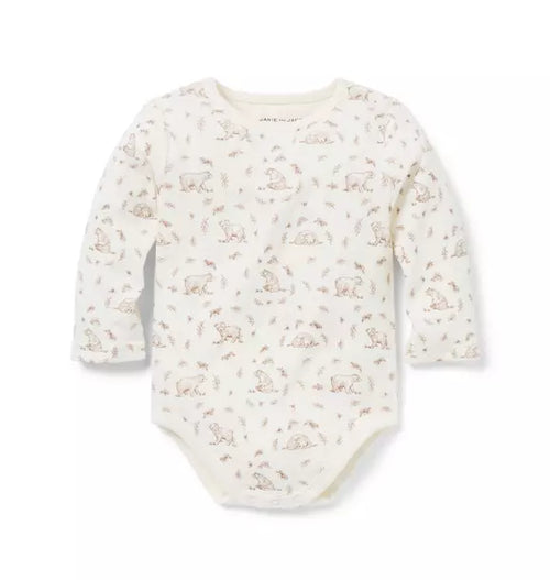 Baby Bear Toile Bodysuit