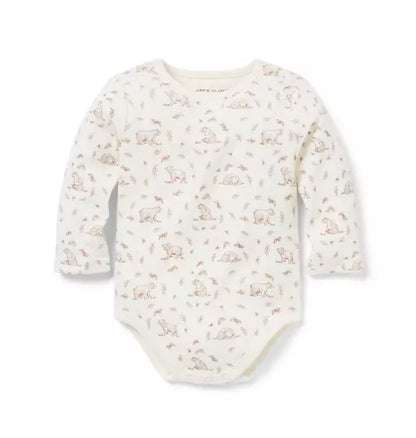 Baby Bear Toile Bodysuit