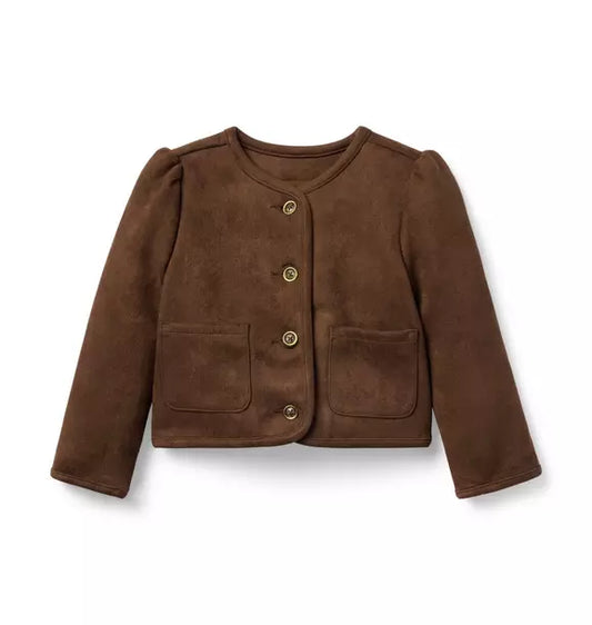 The Sueded Puff Sleeve Jacket