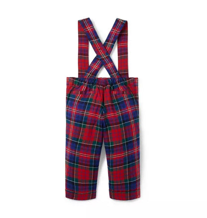 Baby Tartan Suspender Pant