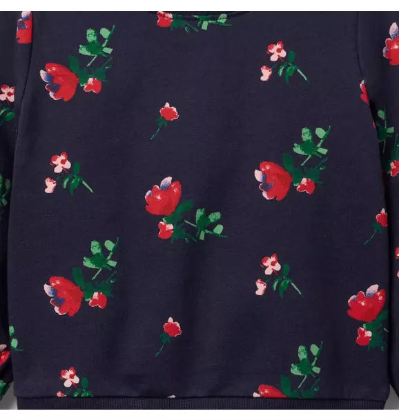 Floral French Terry Sweatshirt