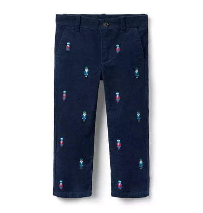 The Embroidered Nutcracker Corduroy Pant