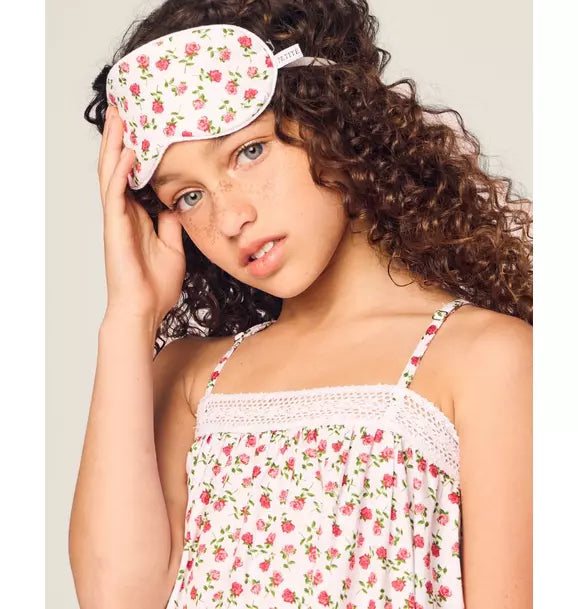 Children's Twill Sleep Mask in Petite Petals