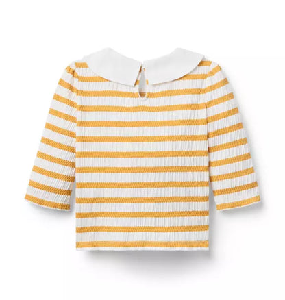 Smocked Stripe Top