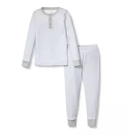 Grey Stripes Snug Fit Pajamas