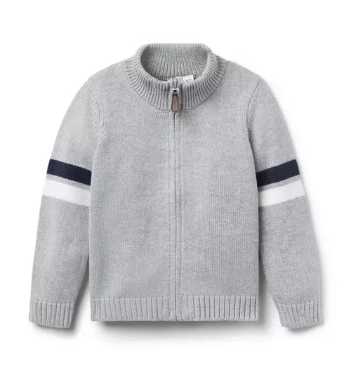 The Stripe Sweater Jacket