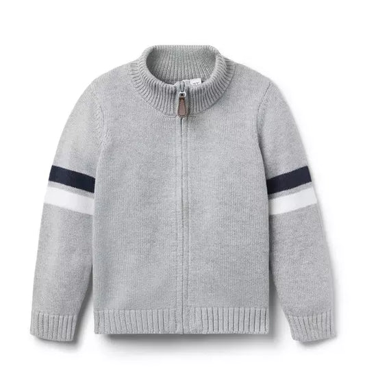 The Stripe Sweater Jacket