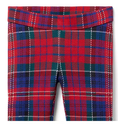 Tartan Button Cuff Pant