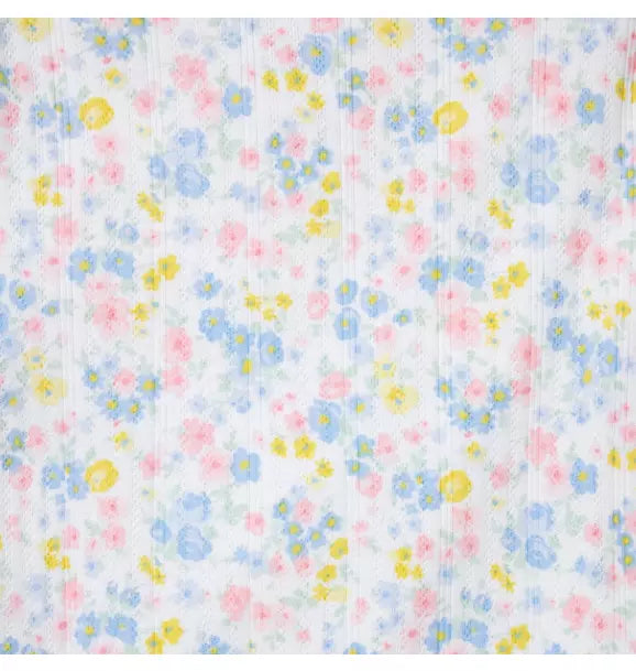 Baby Floral Pointelle Wrap Matching Set