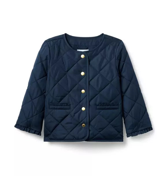 The Quilted Ruffle Cuff Jacket