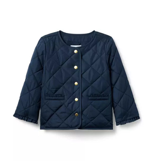 The Quilted Ruffle Cuff Jacket