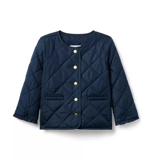 The Quilted Ruffle Cuff Jacket