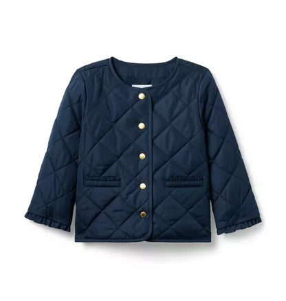 The Quilted Ruffle Cuff Jacket
