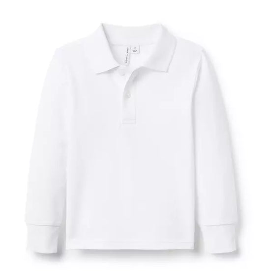 The Long Sleeve Pique Polo