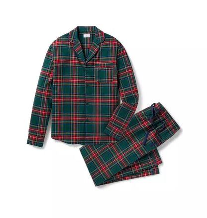 Men's Brushed Twill Pajama Set in Kensington Tartan