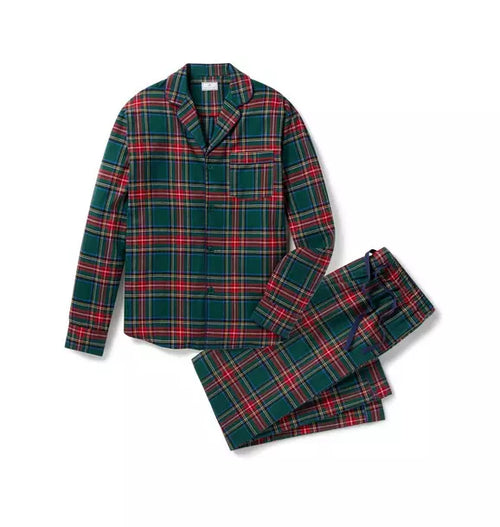 Men's Brushed Twill Pajama Set in Kensington Tartan