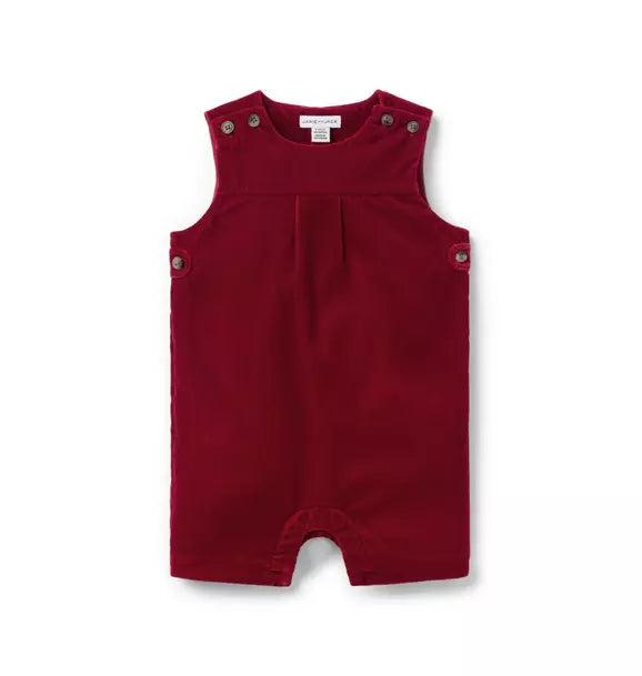 The Holiday Velvet Baby Romper