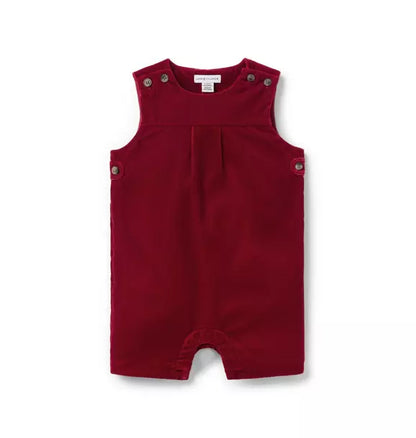 The Holiday Velvet Baby Romper