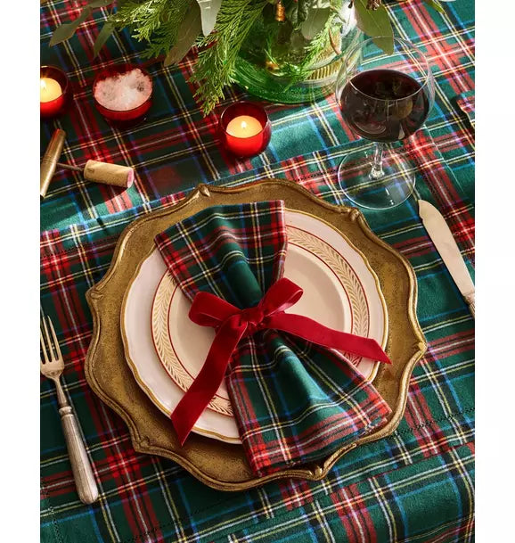 Signature Twill Napkins in Kensington Tartan (Set of 4)