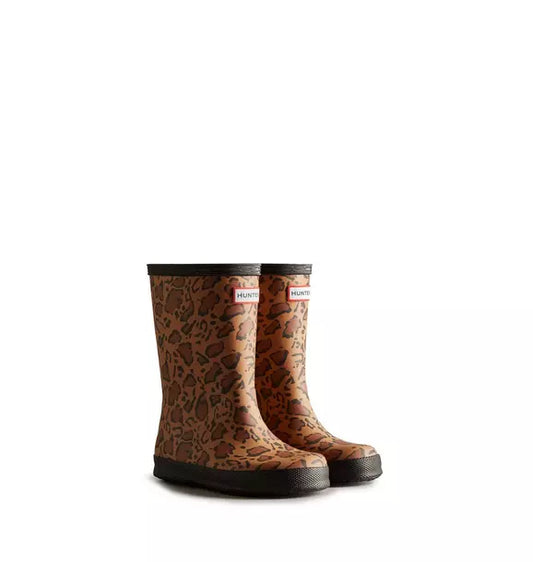 Hunter Original Kids First Classic Leopard Rain Boot