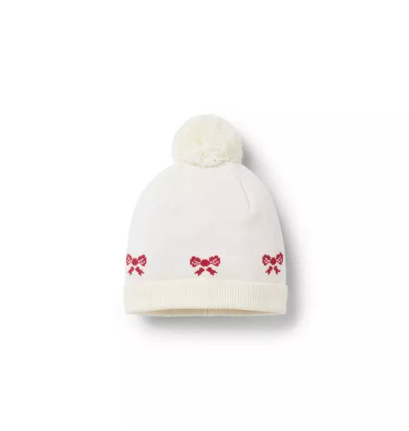 Baby Bow Pom Beanie
