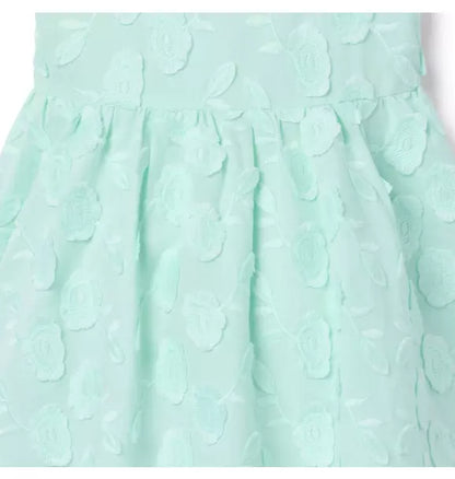 Floral Appliqué Dress