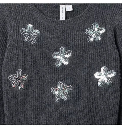 The Sequin Flower Sweater